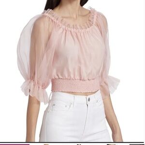 Alice and Olivia tulle top